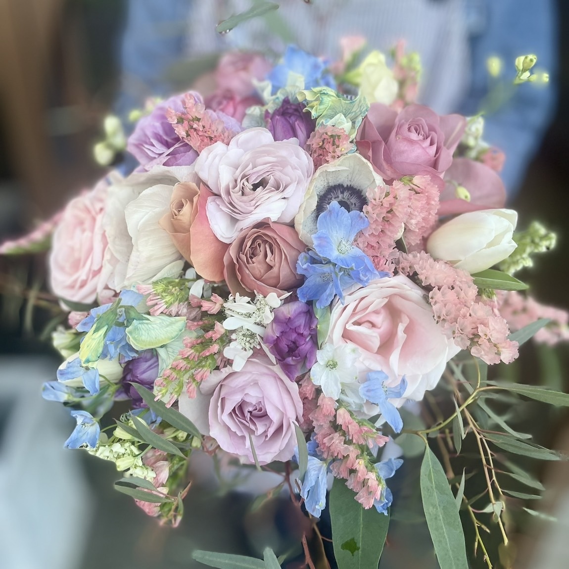 【UberEatsで世田谷区からお花を即日配達】ニュアンスカラーの花束